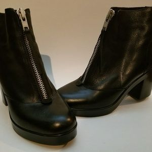 Topshop Leather Booties
